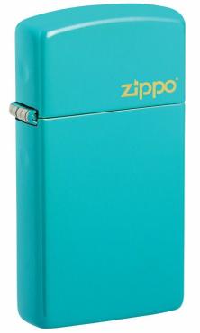 Zapalniczka Zippo Slim Turquoise Zippo Logo 49529ZL