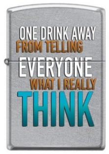 Zapalniczka Zippo One Drink Think 0421