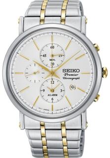 Zegarek Seiko SNAF80P1 Premier Quartz Chronograph Alarm