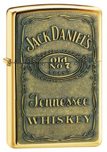 Zapalniczka Zippo Jack Daniels® Label - Brass Emblem 254BJD 428