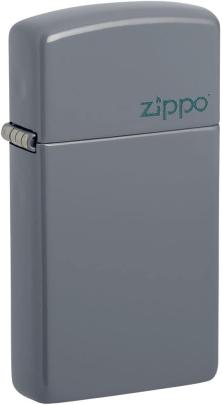 Zapalniczka Zippo Slim Flat Grey Zippo Logo 49527ZL