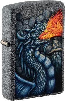 Zapalniczka Zippo Fiery Dragon Design Iron Stone 49776
