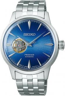 Zegarek Seiko SSA439J1 Presage Automatic Open Heart Cocktail Time Blue Acapulco