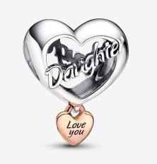 Koralik Pandora Love You Daughter Heart 782327C00