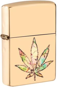 Zapalniczka Zippo Leaf Cannabis Fusion Brass 49240