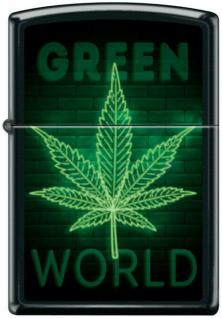 Zapalniczka Zippo Cannabis Green World 2418