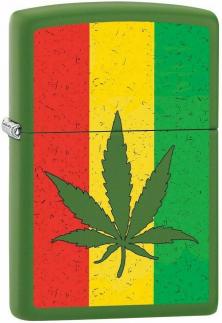 Zapalniczka Zippo Cannabis Leaf Rastafarian 8971