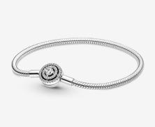 Bransoleta Pandora Moments Halo Snake Chain 590038C01-19