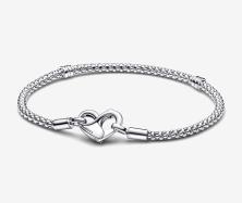 Bransoleta Pandora Moments Heart Studded 592453C00-18