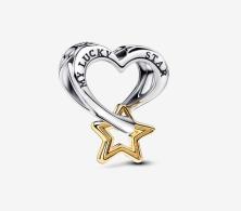 Koralik Pandora Lucky Star & Heart 763513C00