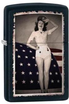 Zapalniczka Zippo 28533 Flag Woman Saluting