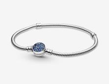 Bransoleta Pandora Moments Sparkling Blue Disc 599288C01-18 