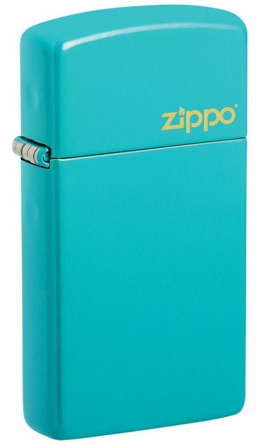Zapalniczka Zippo Slim Turquoise Zippo Logo 49529ZL