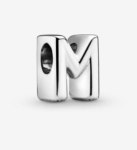 Koralik Letter M Alphabet Charm 797467 Koralik Letter M Alphabet Charm 797467
