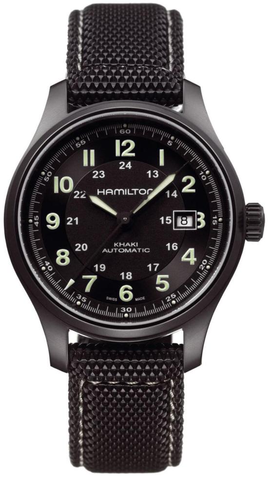 Zegarek Hamilton Field Titanium Auto H70575733 