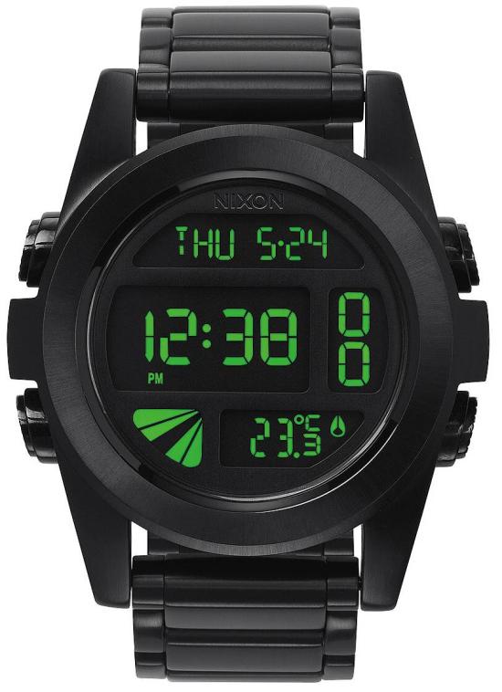 Zegarek Nixon Unit SS All Black Green A360 032