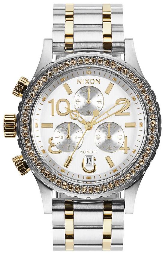 Zegarek Nixon 38-20 Chrono Silver Gold A404 1921