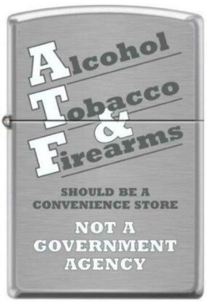 Zapalniczka Zippo Alcohol, Tobacco and Firearms 4371