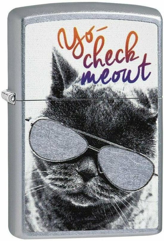 Zapalniczka Zippo Cat With Glasses 29619