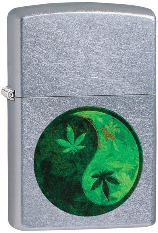 Zapalniczka Zippo 5921 Cannabis Leaf Yin Yang