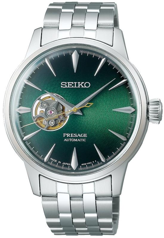 Zegarek Seiko SSA441J1 Presage Automatic Open Heart Cocktail Time Grasshopper