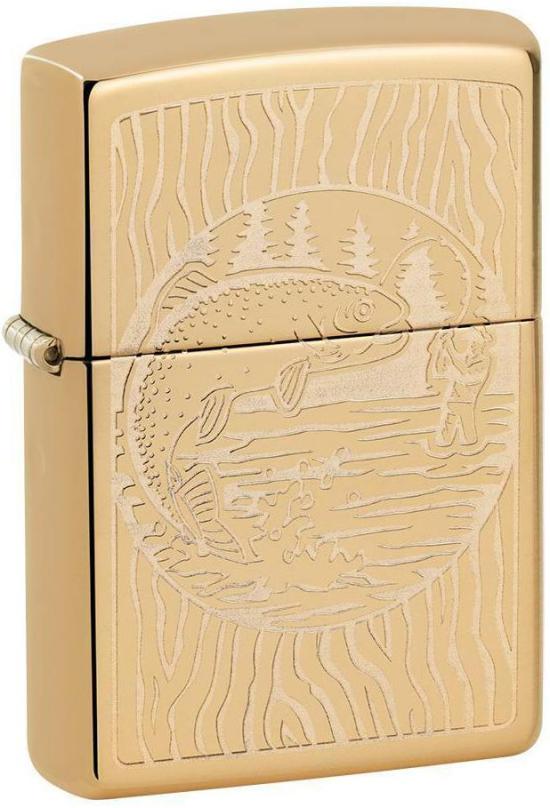 Zapalniczka Zippo Fisherman Brass 49610