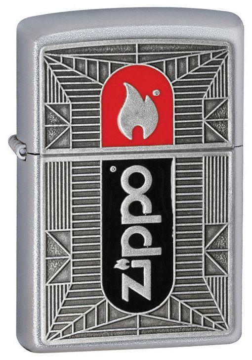 Zapalniczka Zippo Blk/Red Chrome Emblem 20283