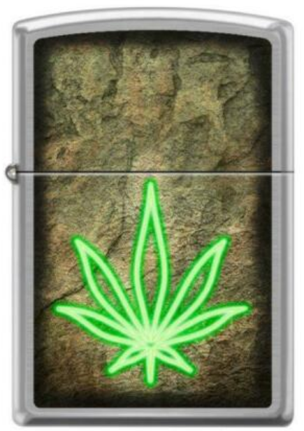 Zapalniczka Zippo Neon Cannabis Leaf 4341