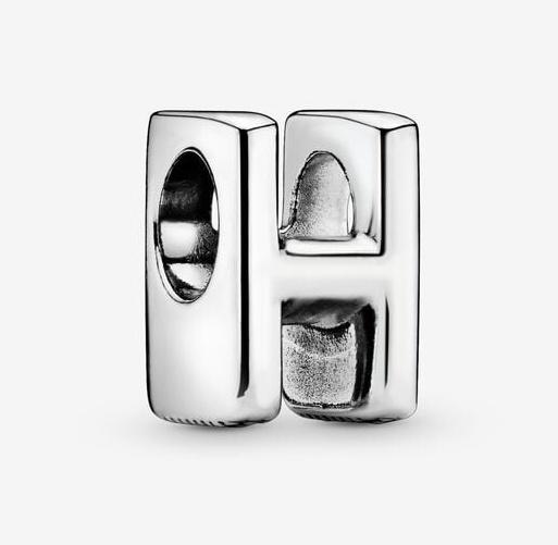Koralik Letter H Alphabet Charm 797462