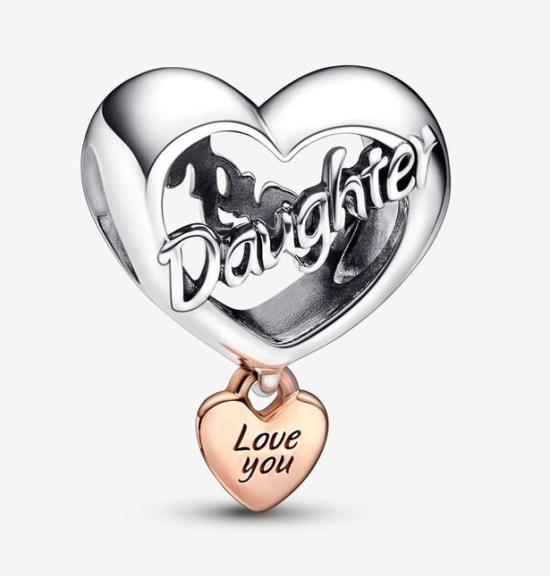Koralik Pandora Love You Daughter Heart 782327C00