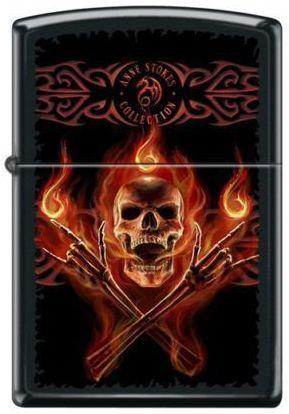 Zapalniczka Zippo Anne Stokes Flaming Skull 8438