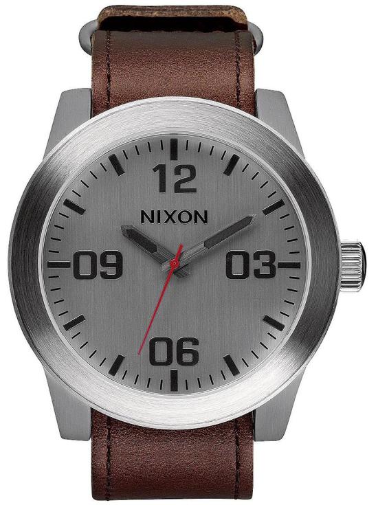 Zegarek Nixon Corporal Silver Brown A243 1113