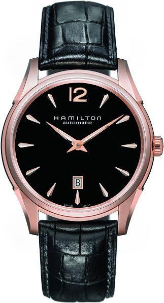 Zegarek Hamilton JazzMaster Slim 43mm Pink Gold H38645735