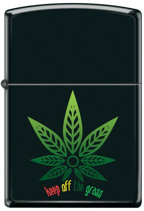 Zapalniczka Zippo Cannabis Leaf-Keep Off the Grass 7803