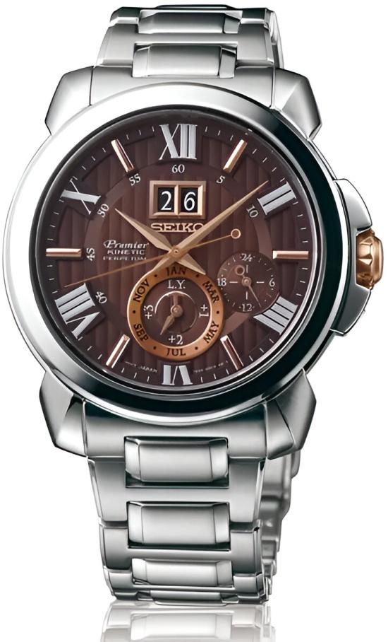 Zegarek Seiko SNP157P1 Premier Kinetic Perpetual Calendar