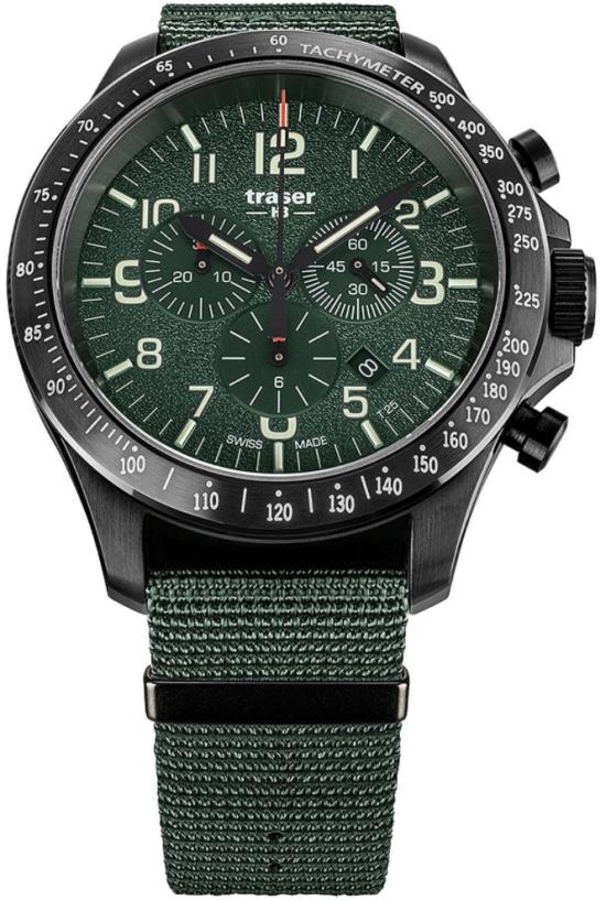 Zegarek P67 Officer Pro Chronograph Khaki Steel 109463