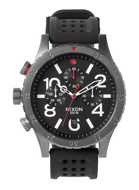 Zegarek Nixon 48-20 Chrono P Gunmetal/Black/Red A278 1426