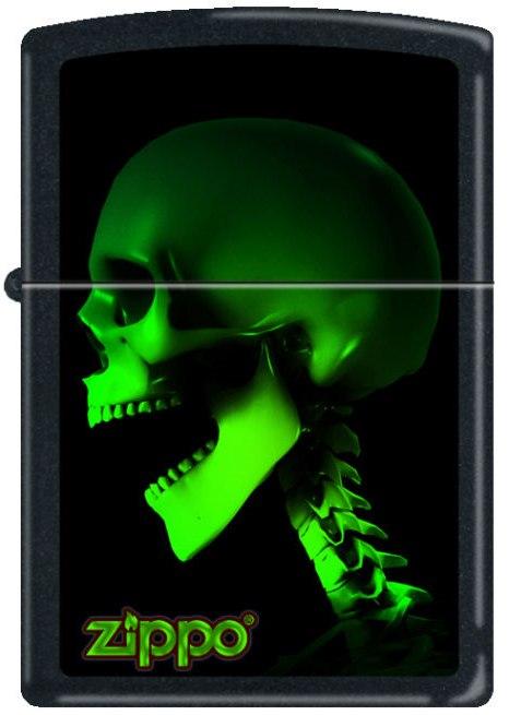 Zapalniczka Zippo Skull-Skeleton in Green 1583