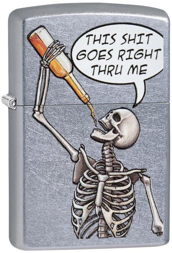 Zapalniczka Zippo Drinking Skeleton 29613