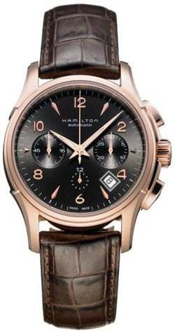 Zegarek Hamilton JazzMaster Auto Chrono Pink Gold H32646595