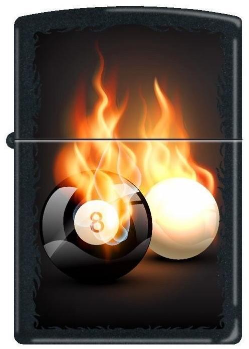 Zapalniczka Zippo Vector Burning Pool 8 Ball 3734