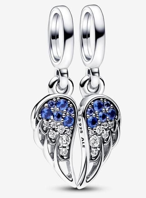 Přívěšek Pandora Sparkling Splitable Angel Wings 792821C01