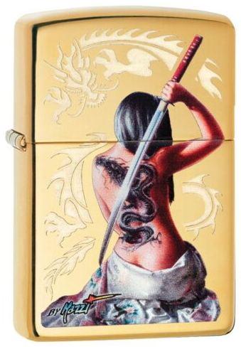 Zapalniczka Zippo Mazzi Dragon Girl Sword 29668