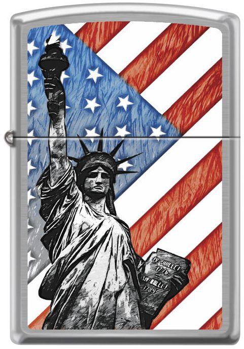 Zapalniczka Zippo Statue of Liberty Flag 7619