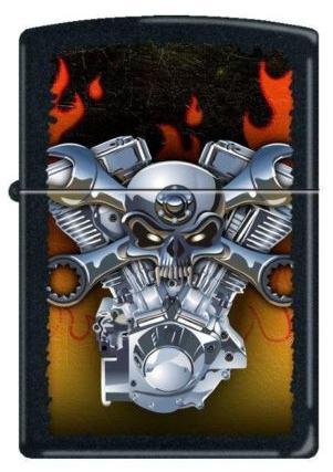 Zapalniczka Zippo Wrenched Skull Engine 9089