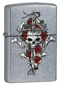 Zapalniczka Zippo Skull - Rose - Dagger 0412