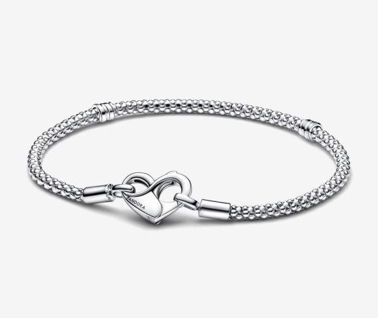 Bransoleta Pandora Moments Heart Studded 592453C00-18