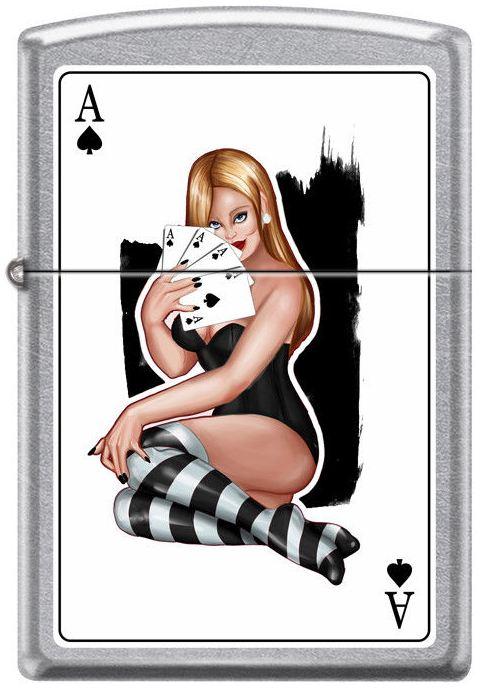 Zapalniczka Zippo Girl With Ace Card 7948