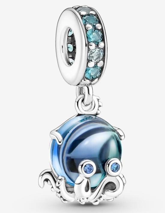 Přívěšek Pandora Murano Glass Cute Octopus 791694C01