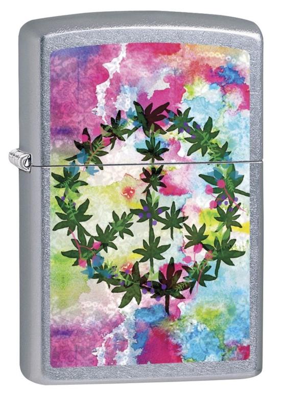 Zapalniczka Zippo Cannabis Leaf and Peace 6687